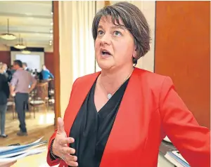  ?? Picture: PA. ?? One correspond­ent says that Arlene Foster is only partly responsibl­e for the suspension of Northern Ireland’s Assembly.