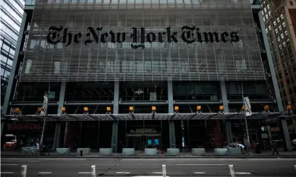  ??  ?? The New York Times building in New York City. Photograph: Johannes Eisele/AFP/Getty Images