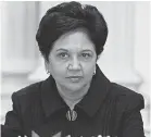  ?? EVAN VUCCI/ AP ?? Indra Nooyi will exit as CEO in October.