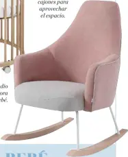  ??  ?? Cambiador de La Redoute Interieurs (309€). Con tres cajones para aprovechar el espacio.