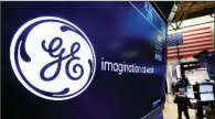  ?? AP/RICHARD DREW ?? General Electric stocks rebounded 9.7% Friday after an 11% plunge Thursday that was triggered by an analyst’s report that raised concerns about the company’s accounting practices.