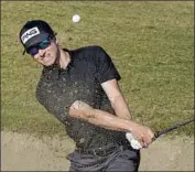  ?? Marcio Jose Sanchez Associated Press ?? BRANDON HAGY, who made 10 birdies in the first round, hits from a bunker on the 17th hole.