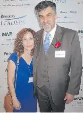  ??  ?? Honoree Barclay Street Real Estate president David Wallach with his wife, artist Zohar Wallach.