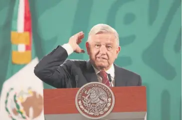  ?? FOTO: REFORMA ?? Andrés Manuel López Obrador vuelve a causar polémica.