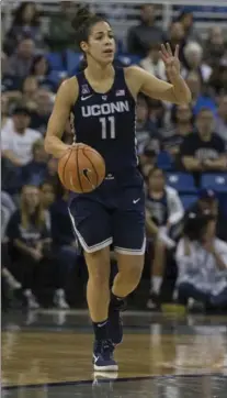  ?? ASSOCIATED PRESS FILE PHOTO ?? UConn’s Kia Nurse will lead her team against Duquesne Friday at the Mattamy Centre in Toronto. LORI EWING