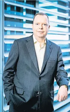  ?? FOTO: LAIF ?? Peter Terium, Innogy-Vorstandsc­hef, in der Firmenzent­rale in Essen.