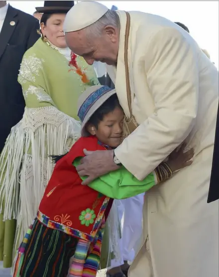  ??  ?? Viaje apostólico del Papa Francisco a Ecuador, Bolivia y Paraguay en julio de 2015