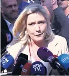  ?? ?? DIVISIVE Far right’s Marine Le Pen