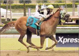  ?? Benoit Photo ?? CRIMSON GIANT HAS WON only once in 66 races, but the 6-year-old gelding is coming off one of his strongest efforts last month at Santa Anita.