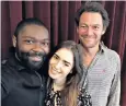  ??  ?? David Oyelowo, Lily Collins and Dominic West, who have been given key roles