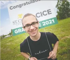  ?? DAX MELMER ?? Duncan Phelps, 23, a St. Clair College student in the Community Integratio­n through Cooperativ­e Education (CICE) program, is one of 60 students in the program honoured in a ceremony Friday..