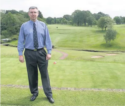  ??  ?? ●● Wilmslow Golf Club’s General Manager Gerard Heaslip