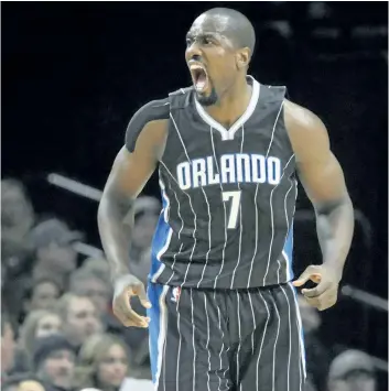  ?? STEVE DYKES/AP ?? Orlando Magic forward Serge Ibaka has long been linked to the Raptors and could help fill the hole created by the departure of Bismack Biyombo in the offseason.