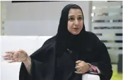  ?? Pawan Singh / The National ?? Dr Nawal Al Hosany said research had revealed a gender gap in the field