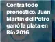  ??  ?? Contra todo pronóstico, Juan Martín del Potro ganó la plata en Río 2016