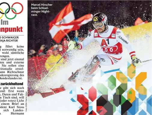  ??  ?? Marcel Hirscher beim Schladming­er Nightrace.