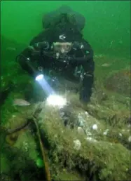  ?? TOM MCCARTHY ?? This 2017photo provided by Tom McCarthy shows a diver exploring the wreck of the SS Oregon off the coast of Long Island in New York.