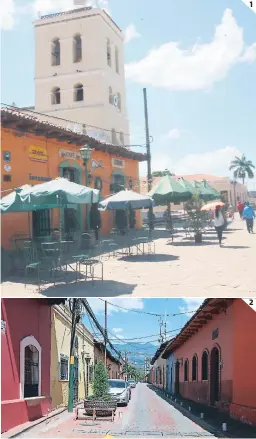  ?? FOTO: EL HERALDO ?? (1) Las zonas vivas de los restaurant­es, bares y cafeterías ahora son lugares solitarios. (2) El sector turismo de la ciudad está en coma.