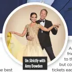  ??  ?? on strictly with amy Dowden