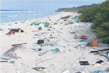  ?? Picture / AP ?? Humans have “unleashed a plague of plastic upon the ocean”, the conference was told.