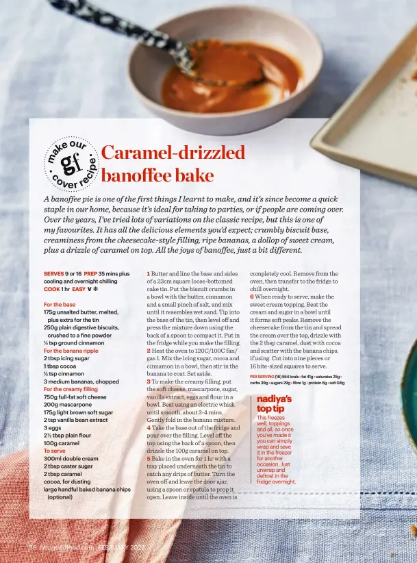 Carameldrizzled banoffee bake PressReader