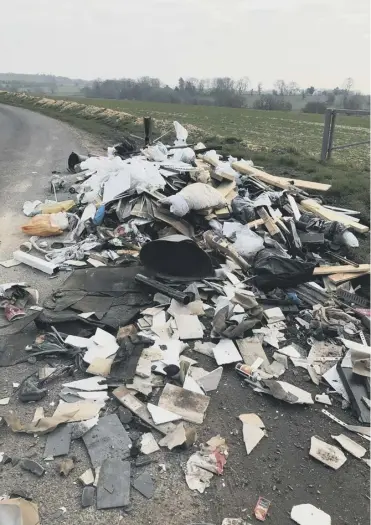  ??  ?? More than 5,700 fly-tipping incidents were recorded in West Sussex between April, 2019, and March, 2020