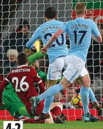  ?? AP ?? Fightback: Bernardo Silva scores