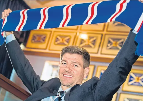  ?? Picture: SNS Group. ?? Steven Gerrard has been warned that being manager of Rangers will bring both criticism and ‘sheer intensity’.