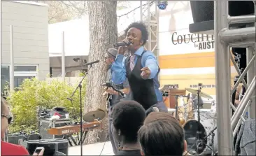  ?? JIM HARRINGTON/STAFF ?? Singer Fantastic Negrito made an impression on fans Wednesday when he performed at NPR's “Couch Trippin’” showcase during the South by Southwest festival in Austin, Texas.