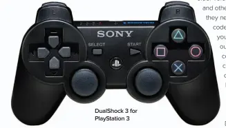  ??  ?? Dualshock 3 for Playstatio­n 3