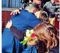  ?? ?? Jimmy finally gets to hug his birth mother, Maria Angelica Gonzalez