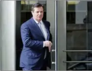  ?? AP PHOTO/PABLO MARTINEZ MONSIVAIS, FILE ?? Paul Manafort, President Donald Trump’s former campaign chairman, leaves the federal courthouse in Washington on Feb. 14.