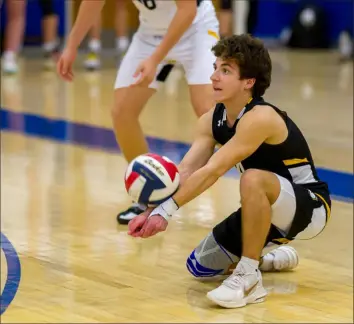  ?? ahn.org/sportsmed J.J. LaBella/Tri-State Sports & News Service ?? Concussion Services
Will Hahn is a standout senior libero for the North Allegheny boys volleyball team and will be a player to watch when the Tigers play Shaler twice in five days during the next week. Shaler is ranked No. 1 in WPIAL Class 6A and North Allegheny No. 2.