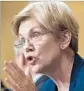  ?? European Pressphoto Agency ?? SEN. ELIZABETH Warren is an outspoken critic of Wells Fargo.