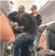  ?? | PHOTO INCLUDED IN CITY OF CHICAGO FREEDOM OF INFORMATIO­N ACT RESPONSE ?? Three Chicago Department of Aviation police officers remove Dr. David Dao fromUnited Express Flight 3411 on April 9.