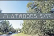  ?? CHRIS O’MEARA — THE ASSOCIATED PRESS ?? A sign is displayed at the entrance to the Flatwoods Conservati­on Park on Friday, Oct. 22outside Tampa, Fla.