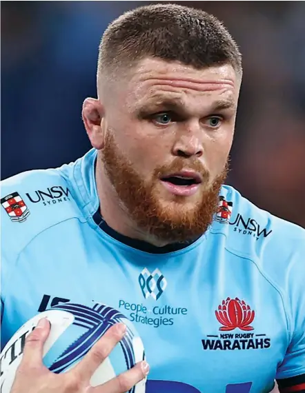  ?? ?? NSW Waratahs ‘ Lanchlan Swinton will miss the rest of the regular season.