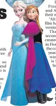  ??  ?? Elsa and Anna in Frozen, and, inset, Constance Devernay in Scottish Ballet’s The Snow Queen