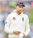  ??  ?? Under the weather: Joe Root had to leave the field after falling victim to illness