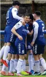  ??  ?? Delight: Montrose celebrate winner