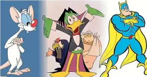  ??  ?? Pinky, Duckula and Bananaman were classics in their time.