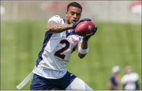  ?? JINTAK HAN - THE DENVER POST ?? Broncos cornerback Pat Surtain II practices at the Uchealth Training Center in Centennial on June 13.