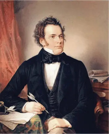  ?? FOTO: AKG ?? Der Komponist Franz Schubert, der im Jahr 1828 an Typhus starb.