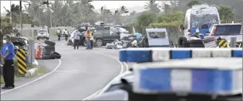  ?? The Maui News / MATTHEW THAYER photo ?? Last month, Maui County officials, police and other agencies assisted with the clean up of Amala Place in Kahului. It had become a place for the homeless and unsafe conditions.