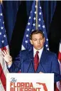  ?? NEW YORK TIMES ?? A rough week politicall­y for Florida Gov. Ron DeSantis shows the pitfalls he might face in beating out former President Donald Trump to top the GOP ticket in 2024.