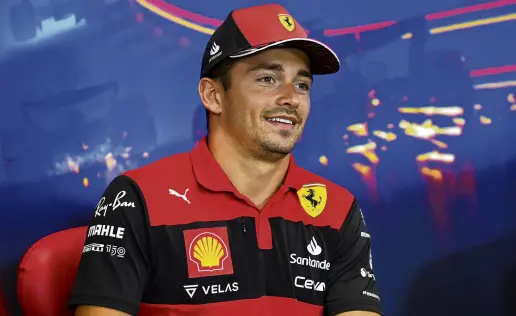  ?? PHOTO: GETTY IMAGES ?? Revival plans . . . Charles Leclerc of Monaco and Ferrari attends the drivers’ press conference this week during previews ahead of the F1 Grand Prix of Belgium at Circuit de SpaFrancor­champs in Spa, Belgium.