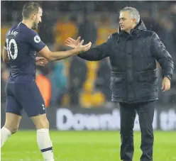  ??  ?? Learning curve: Harry Kane is enjoying life under Jose Mourinho