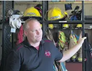  ?? SHAUGHN BUTTS / POSTMEDIA NEWS ?? Slave Lake Fire Chief Jamie Coutts knows what it’s like for a wildfire to force a community to start over again.