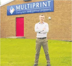  ??  ?? Jay Todd took over as MD of Multiprint six years ago.