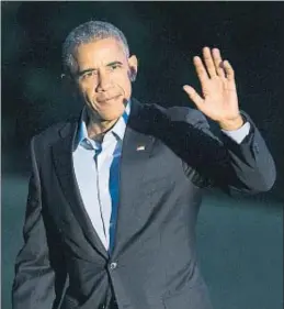  ?? SHAWN THEW / EFE ?? Barack Obama, entrando en la Casa Blanca el pasado domingo